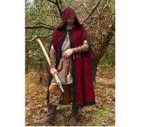 Cape médiévale bicolore, différentes couleurs ""Theves"" bordeaux/bleu foncé