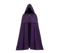 Cape médiévale pour homme - Costume gothique de vampire médiéval - Longue cape à capuche - Halloween - Cosplay - Costume de carnaval - Renaissance - Trench coat - Sorcière Hobbit - Cosplay, O violet