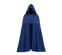 Cape médiévale pour homme - Costume gothique de vampire médiéval - Longue cape à capuche - Pour Halloween, cosplay, fête, carnaval, Renaissance, trench, sorcière, Hobbit - Cosplay, O bleu., XL