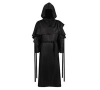 Cape noire avec capuche pour faucheuse - Longueur au sol - Légère