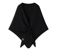 Cape Noire Femme Poncho Femme Vetement Hiver Homme Écharpe Polaire Chaud Chale Châles Cape Chic Et Elegant Etoles Châle Laine Ponchos Capes Echarpes Manteau Echarpe Etole Pashminas Foulards Mariage