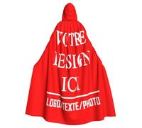 Cape Personnalisée avec Photo Cape Medievale Femme Personnalisable avec Capuche Déguisement de Sorcière Personnalisé Cosplay avec Image Texte Cadeaux Amusants pour Halloween Bal Masqué Fête de Famille