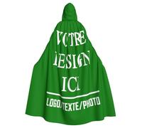 Cape Personnalisée avec Photo Cape Medievale Femme Personnalisable avec Capuche Déguisement de Sorcière Personnalisé Cosplay avec Image Texte Cadeaux Amusants pour Halloween Bal Masqué Fête de Famille