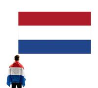Cape portable des Pays-Bas 150 x 90 cm - Cape de drapeau des matchs de football 2026, costume de drapeau portable, bannière en papier cartonné pour événements sportifs, fête mondiale de match de