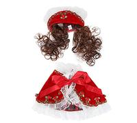 Cape pour Animal de Compagnie - Costume Mignon pour Chien - Cape de Princesse pour Animal de Compagnie - Mini Belle Cape pour Chiens, Chats, Chiots, cochons - Doux et Respirant - (PF20 Red L)
