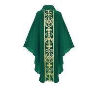 Cape pour catholique, robe liturgique pour homme, prêtre adulte, robe de mesure brodée - Cape de la Renaissance - Vêtements musulmans médiévaux - Cape païenne pour fête d'Halloween