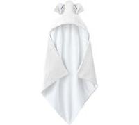 Monsieur Bébé - Cape, Sortie de Bain pour bébé intérieur 100% Coton - 100 x 100 cm - Lapin - Plusieurs Coloris Disponibles