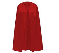 cape Superhéros et Superhéroïnes pour ado et adulte, homme et femme, couche satin brillant Superman Batman Flash (M/140 cm, rouge)