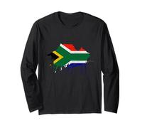 Cape Town Skyline Afrique du Sud Drapeau Art Cape Town Cap Manche Longue