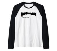 Cape Town Table Mountain Drapeau Afrique du Sud Cadeaux de Voyage Manche Raglan
