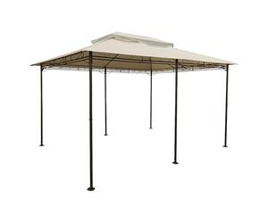 Cape Town Toit de rechange pour pavillon 4 x 3 m, imperméable, en 3 couleurs, toit de tonnelle avec revêtement en PVC (beige)
