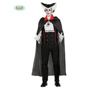 Cape Vampire 19ème siècle Halloween Classique Costume Mystique Théâtre Événement Noir Accent Rouge, Couleur : Noir