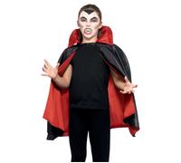 Cape vampire satinée réversible enfant