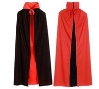 Cape vampire,scream adulte deguisement,Manteau d'Halloween,cape de vampire,col haut,noir,rouge,double face cloak,cape de vampire pour unisexe,costume d'Halloween