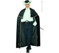 Cape Velours Noire Avec Jabot - Noir - Taille Unique noire G