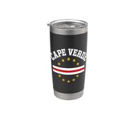 Cape Verde, Flag of Cape Verde, Classic Verdean Gobelet isotherme en acier inoxydable double paroi