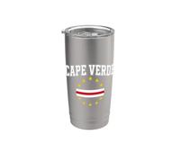 Cape Verde, Flag of Cape Verde, Classic Verdean Gobelet isotherme en acier inoxydable double paroi