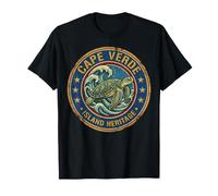 Cape Verde Sea Turtle Island Heritage Vintage Badge T-Shirt