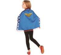 RUBIE'S DC Superhero Girls Officiel - Cape Wonder Woman - Taille Unique - Pour Déguisement Enfant Fille - Bleue - Pour, Carnaval - Idée Cadeau de Noël