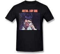 capeclain Aretha Franklin Lady Soul 2015 Poster Unisex 100% Cotton Short-Sleeve T-Shirts Black XXL