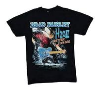 capeclain Brad Paisley Wetter Wilder Tour Band Unisex 100% Cotton Short-Sleeve T-Shirts Black XL