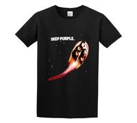 capeclain Deep Purple Fireball Unisex 100% Cotton Short-Sleeve T-Shirts Black M