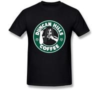 capeclain Dethklok Metalocalypse Duncan Hills Coffee Logo Unisex 100% Cotton Short-Sleeve T-Shirts Black XL