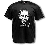 capeclain George Formby The Ukulele Music Hall Silver Screen Legend Unisex 100% Cotton Short-Sleeve T-Shirts Black S