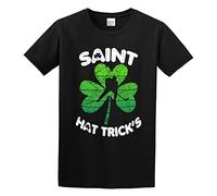capeclain Hockey Saint Hattricks Irish St Patricks Gift J M Transparent Unisex 100% Cotton Short-Sleeve T-Shirts Black XXXL