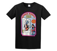 capeclain Knock Knock, Who's There? Unisex 100% Cotton Short-Sleeve T-Shirts Black XL