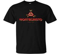capeclain Men's Montecristo, Cigars, Cigar, Tobacco, Tobacconist, Habanos, Cuban, Smoker, Smokin T Shirt Unisex 100% Cotton Short-Sleeve T-Shirts Black XXXL