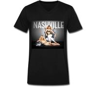 capeclain Powerful Nashville Show Unisex 100% Cotton Short-Sleeve T-Shirts Black M