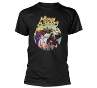 capeclain Ryan Adams 'City Terror' T-Shirt Black XL Unisex 100% Cotton Short-Sleeve T-Shirts Black XL