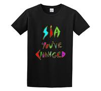 capeclain Sia Youve Changed Unisex 100% Cotton Short-Sleeve T-Shirts Black XL