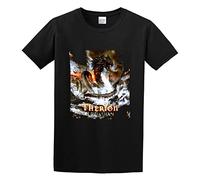 capeclain Therion Leviathan Unisex 100% Cotton Short-Sleeve T-Shirts Black XL