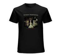 capeclain Within Temptation Heart of Everything Unisex 100% Cotton Short-Sleeve T-Shirts Black XXXL