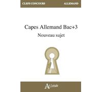 CAPES Allemand Bac+3 Nouveau sujet