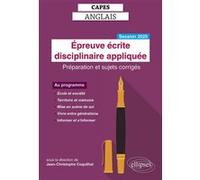 CAPES Anglais 2025 - Épreuve écrite disciplinaire appliquée Jean-Christophe Coquilhat (Auteur), Collectif (Auteur)