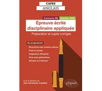 CAPES Anglais 2026 - Épreuve écrite disciplinaire appliquée Préparation et sujets corrigés - Jean-Christophe Coquilhat - Ellipses - broché - Méthode de langue