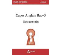 CAPES Anglais Bac+3 Nouveau sujet
