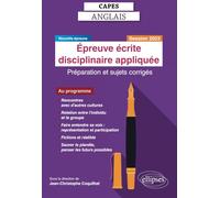 Epreuve Écrite Disciplinaire Appliquée Capes Anglais - Préparation Et Sujets Corrigés