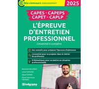 CAPES, CAPEPS, CAPET, CAPLP - L’épreuve d’entretien professionnel: L'essentiel à connaître - Concours 2025