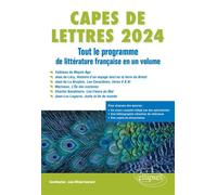 CAPES de Lettres 2024 Tout le programme de littérature française en un volume - Jean-Michel Gouvard - Ellipses - broché - Manuel