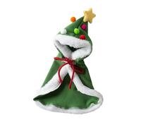 Capes de Noël pour animal domestique, costume d'animal domestique, capes perméables en peluche pour le Nouvel An, vêtements pour chien pour les fêtes Pooches et chatons Sapins de Noël Maquillage