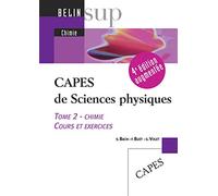 CAPES de Sciences physiques - Tome 2: Chimie (cours et exercices)