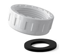 Capes d'extrémité de tuyaux en plastique avec laveuse Femelle Femed Blanking Pièces pour la cuisine/salle de bain/les tuyaux de déchets à linge, joint de vidange à l'épreuve des fuites blanc 50mm