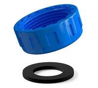 Capes d'extrémité de tuyaux en plastique avec laveuse Femelle Femed Blanking Pièces pour la cuisine/salle de bain/les tuyaux de déchets à linge, joint de vidange à l'épreuve des fuites bleu 50mm