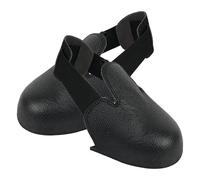 Capes d'orteil de protection en acier - 1 paire couvercles d'orteil de sécurité avec sangles réglables | Accessoires de chaussures à l'épreuve des chocs et anti-raccourcis | Attachements élastiques co