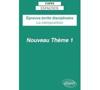 CAPES Espagnol : Epreuve écrite disciplinaire: La composition - Nouveau thème 1