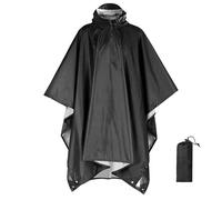 Capes pluie imperméables hommes femmes Poncho léger imperméable réutilisable Bâche Abreuvoir Sol Cape de en Matériau Eva Ripstop Respirant avec Capuche Poncho/Tapis Camping/Ombre Camping